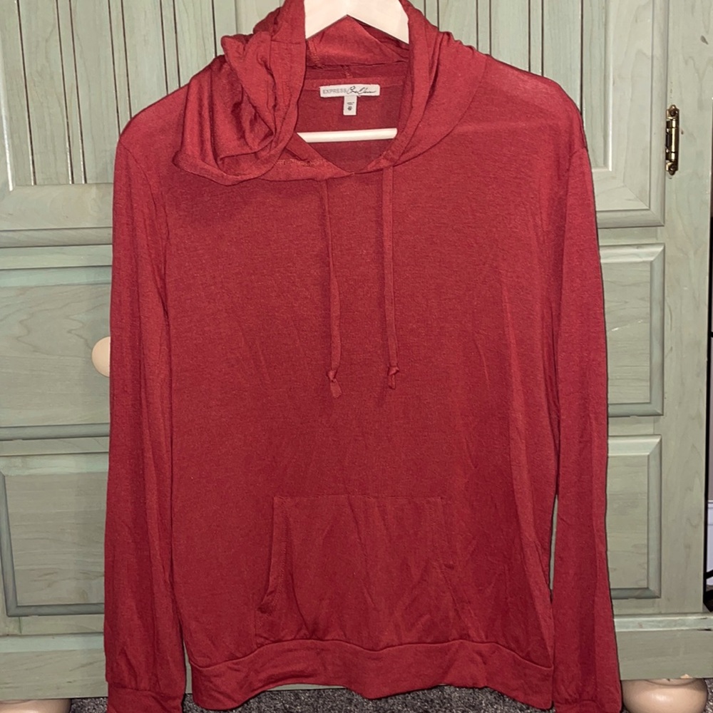 Express One Eleven Lightweight Rust Pullover XS